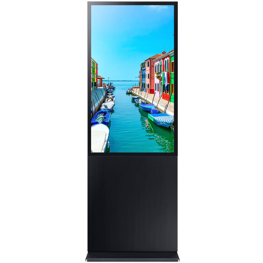 Black Samsung STN-E46D commercial display enclosure for OH46D outdoor digital signage