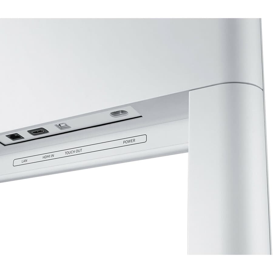 Samsung Flip STN-WM55H business stand with tall floor-standing frame for collaborative display use