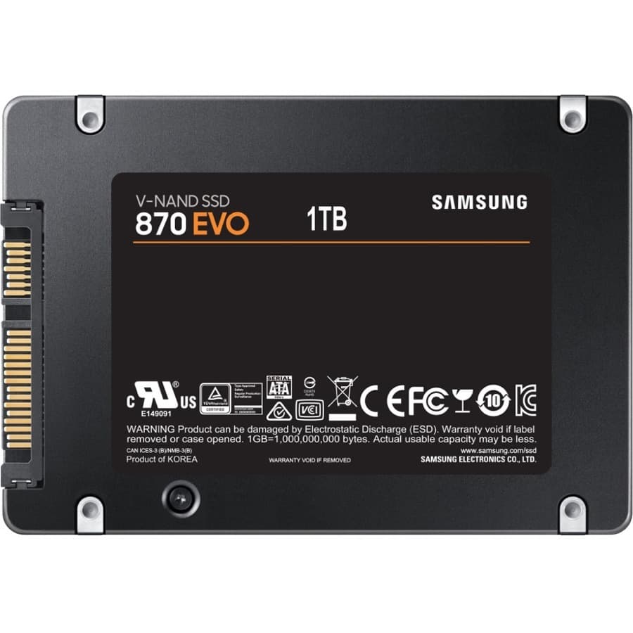 Samsung 870 EVO 1TB 2.5-inch SATA SSD for desktop and workstation upgrades