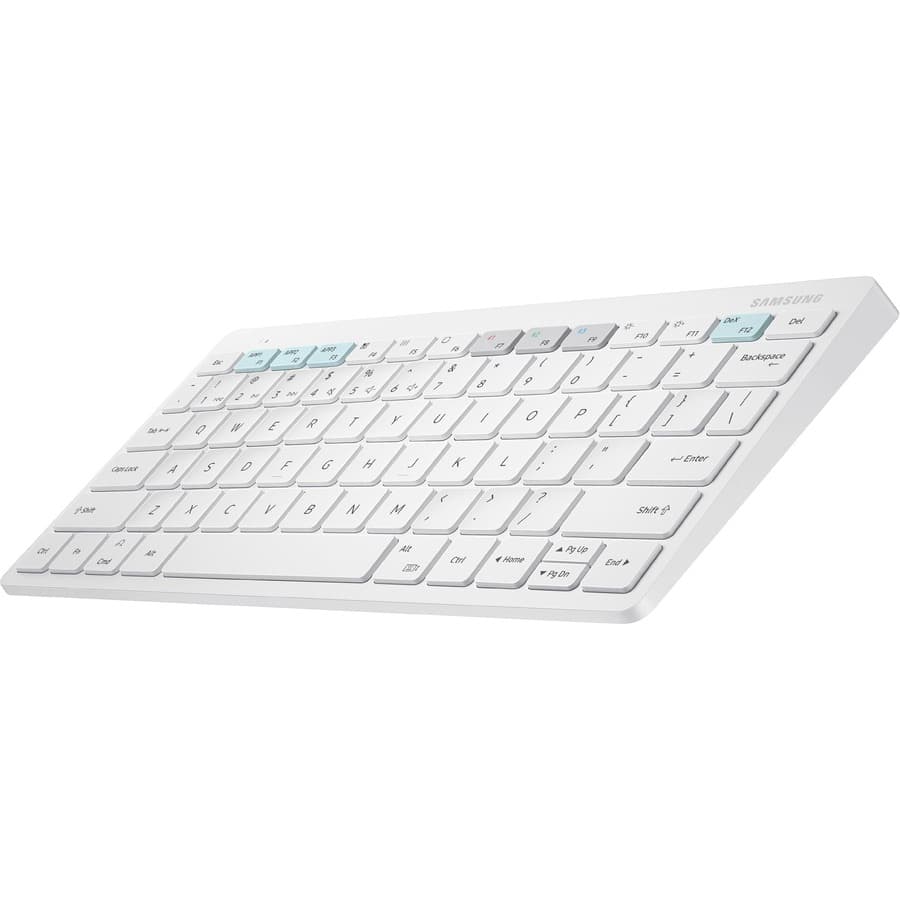 White Samsung Tab Smart Keyboard accessory for tablet typing
