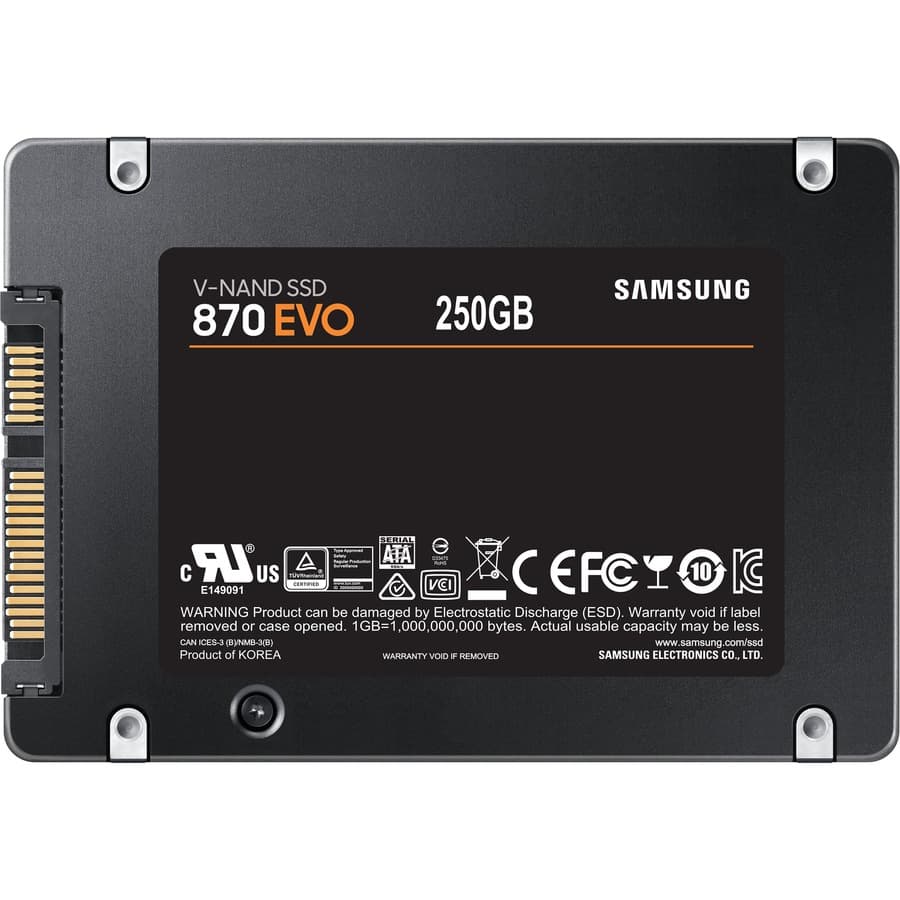 SAMSUNG - SOURCING KIT SAMSUNG 870 EVO 250GB 2.5 INCH SATA III INTERNAL SSD view 2