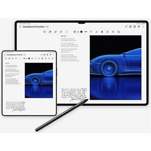 Samsung Galaxy Tab S9 FE+ 8GB 128GB Wi‑Fi tablet in gray with large display