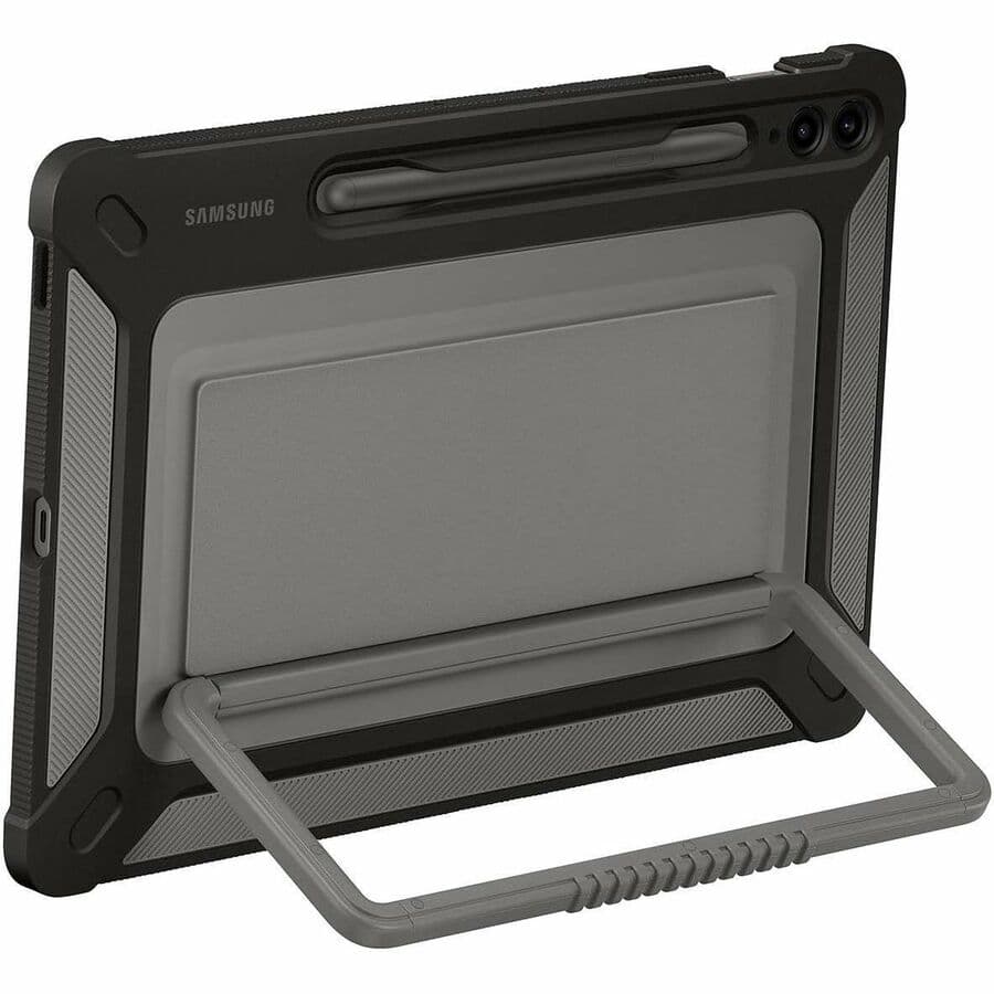Black Samsung outdoor cover for Tab S9 FE+ tablet protection