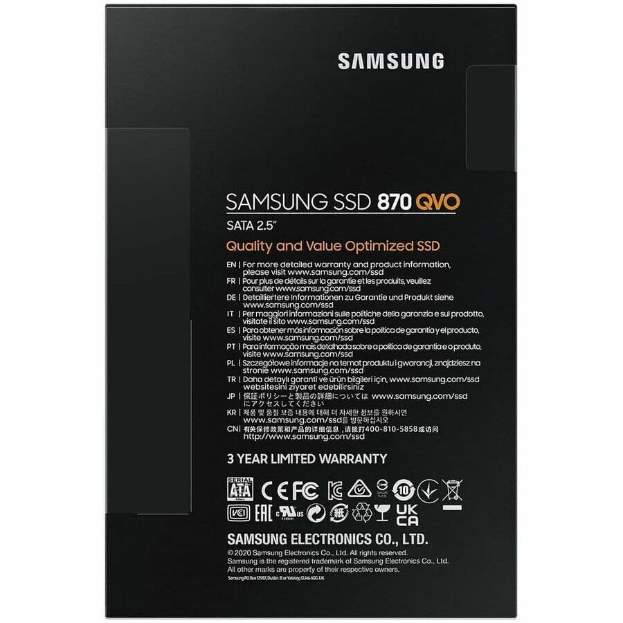 SAMSUNG - SOURCING SAMSUNG 870 QVO 2TB 2.5INCH SATA-6GBPS MULTI-LEVEL CELL (MLC) view 2