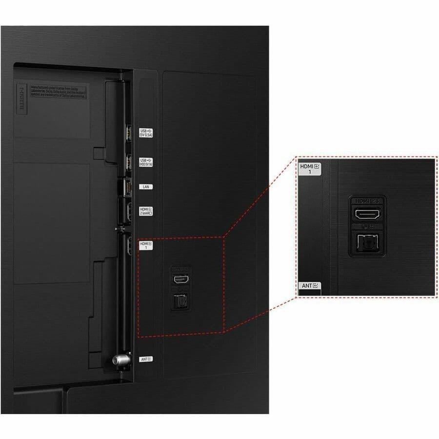 Samsung 85-inch QLED 4K smart TV with Quantum HDR and slim black bezel