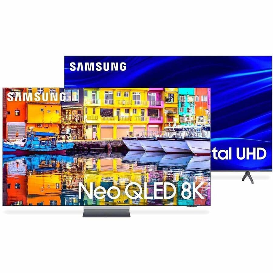 Samsung 75-inch Neo QLED 8K Smart TV with 120 Hz refresh rate and slim premium design