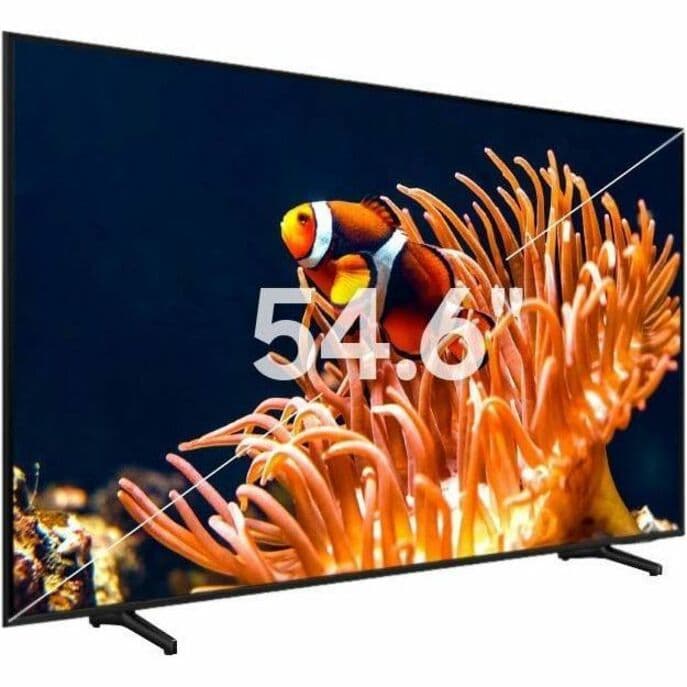 Samsung 55-inch DU8000 Crystal UHD 4K smart TV with slim black bezel