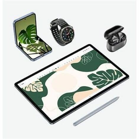 Samsung Galaxy Tab S10+ business tablet in Moonstone Gray with 12.4-inch display and AT&T cellular support