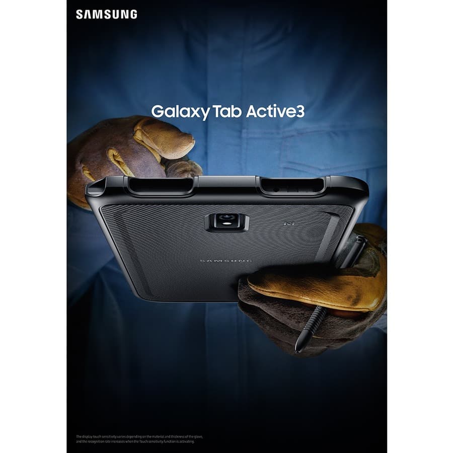 Samsung Galaxy Tab Active3 rugged tablet in black with LTE and 128 GB storage