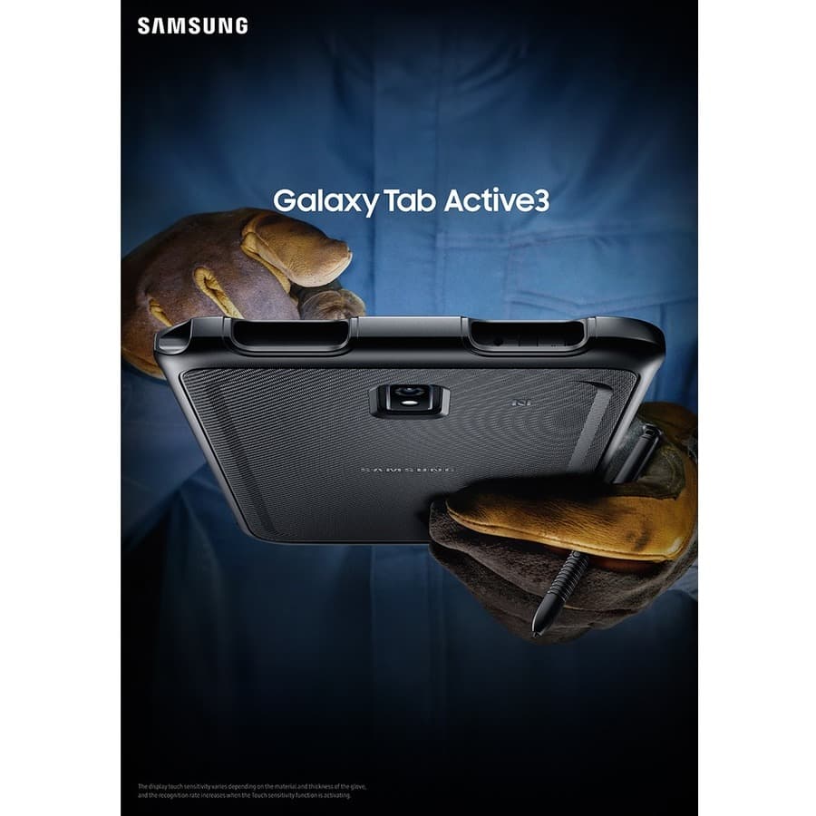 Samsung Galaxy Tab Active3 rugged commercial tablet in black with 128 GB storage