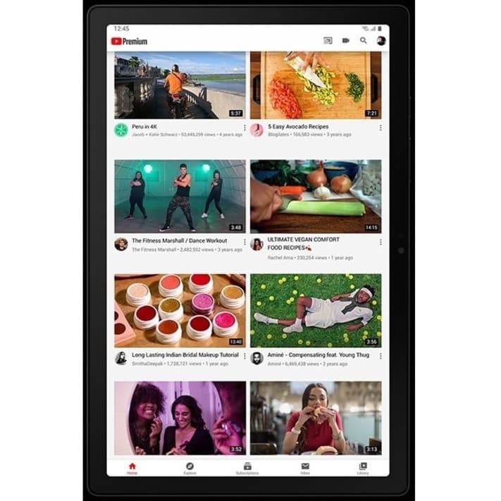 Samsung Galaxy Tab A8 10.5-inch commercial tablet in dark gray with 4 GB RAM and 128 GB storage