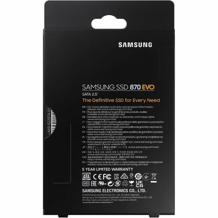 SAMSUNG 870 EVO 500GB SATA 2.5 INCH INTERNAL SSD view 8