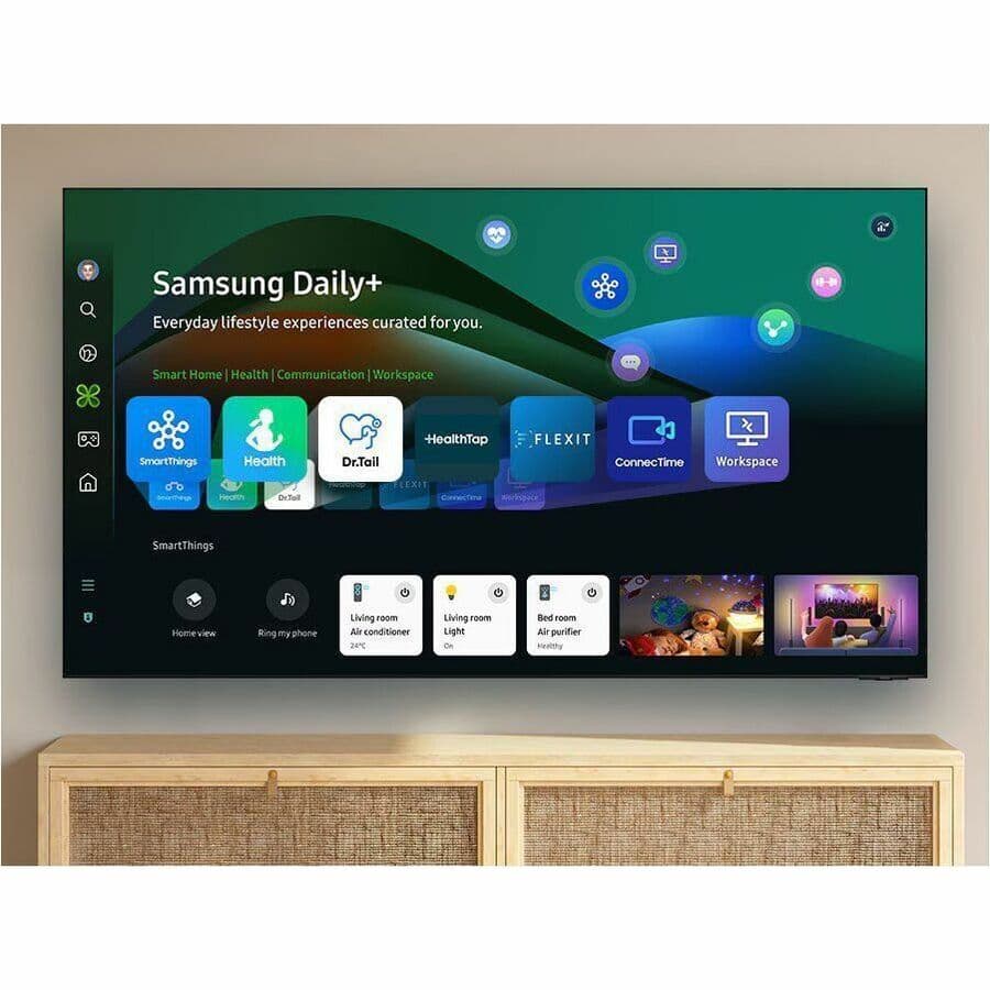 Samsung 65-inch Neo QLED 4K Smart TV with 120 Hz refresh rate and slim black bezel