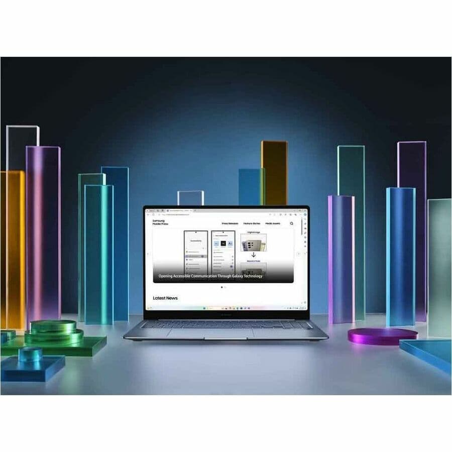 Samsung Galaxy Book4 Edge 16 laptop in Sapphire Blue with 16 GB RAM and 1 TB SSD