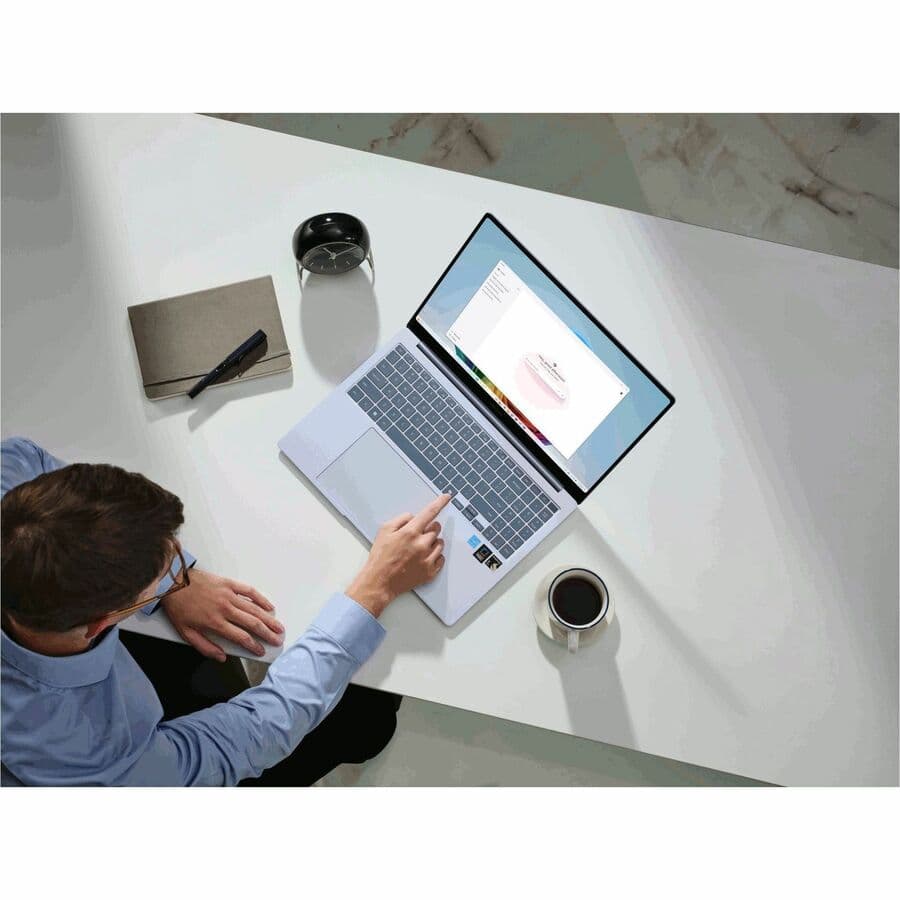 Samsung Book4 Edge 15.6-inch Sapphire Blue laptop with 16 GB RAM and 512 GB SSD