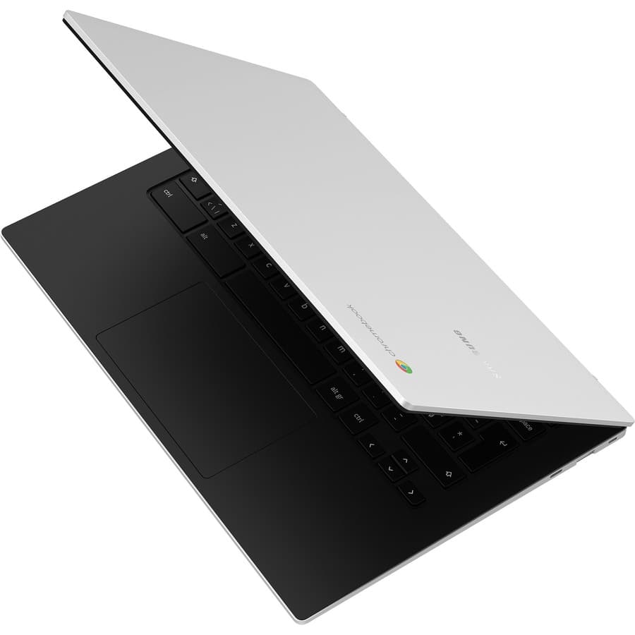 Samsung Galaxy Chromebook Go silver commercial notebook with 11.6-inch display