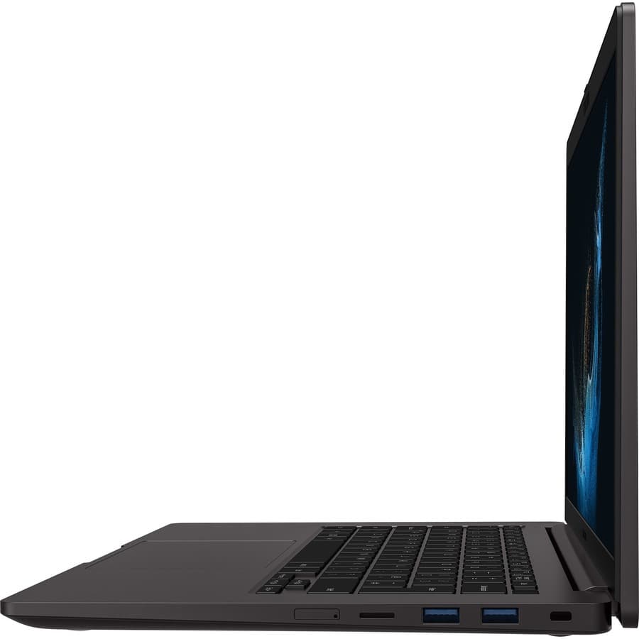 Samsung Galaxy Book2 Business 14 graphite laptop with Intel Core i7-1260P, 16 GB memory, and 512 GB storage