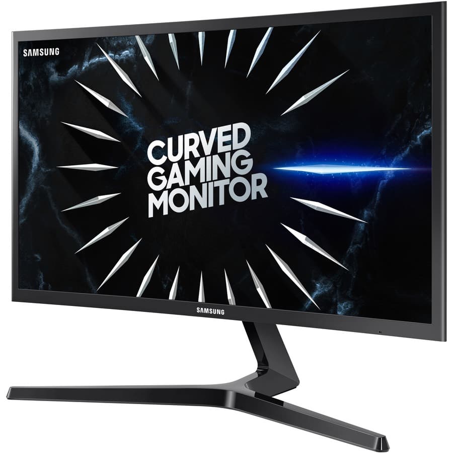 Samsung 24-inch curved gaming monitor with Full HD display and slim black bezel