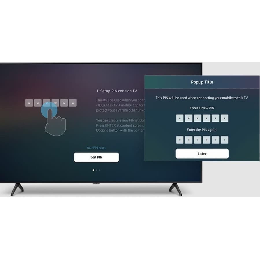 SAMSUNG COMMERCIAL LARGE FORMAT BE50T-H 50IN BET SERIES COMM TV CRYSTAL UHD 250NIT 16/7 3YRS view 10