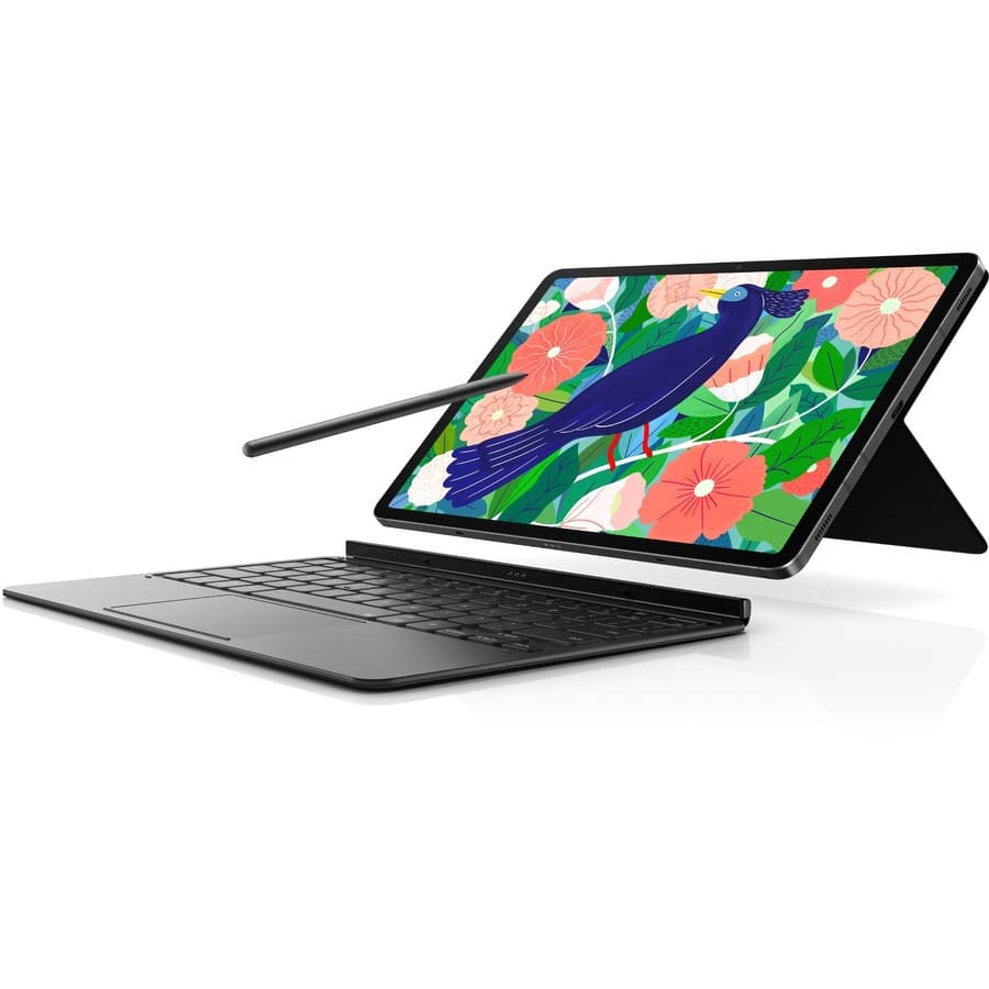 Samsung Galaxy Tab S7 business tablet in black with 128 GB storage and Wi-Fi connectivity