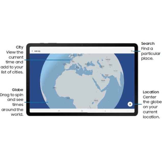 Samsung Galaxy Tab S7 FE business tablet in Mystic Black with large display