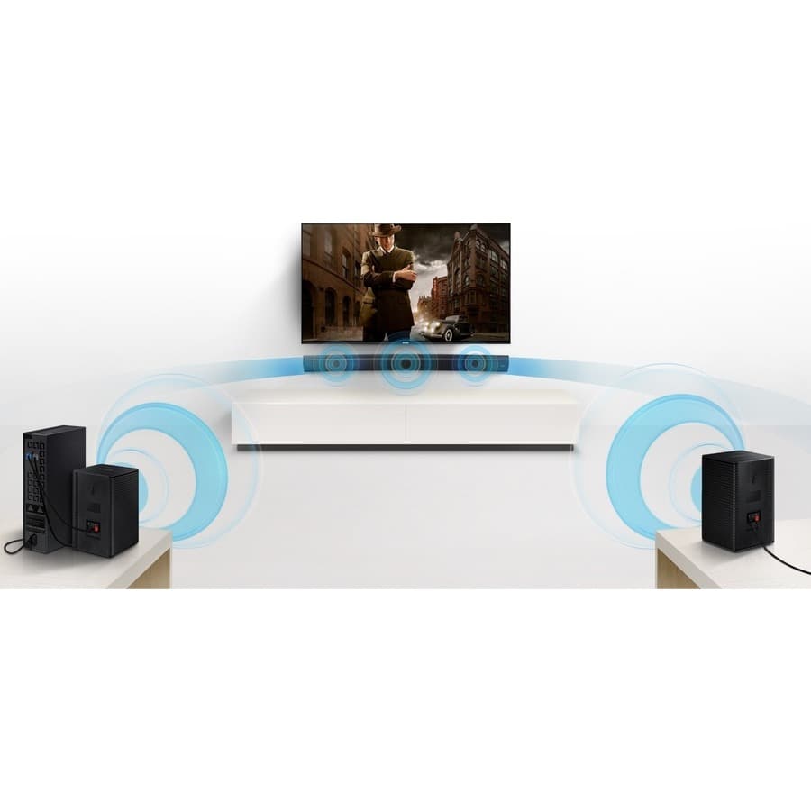 Samsung HW-Q600B/ZA Q-Series 3.1.2-channel Dolby Atmos soundbar in black