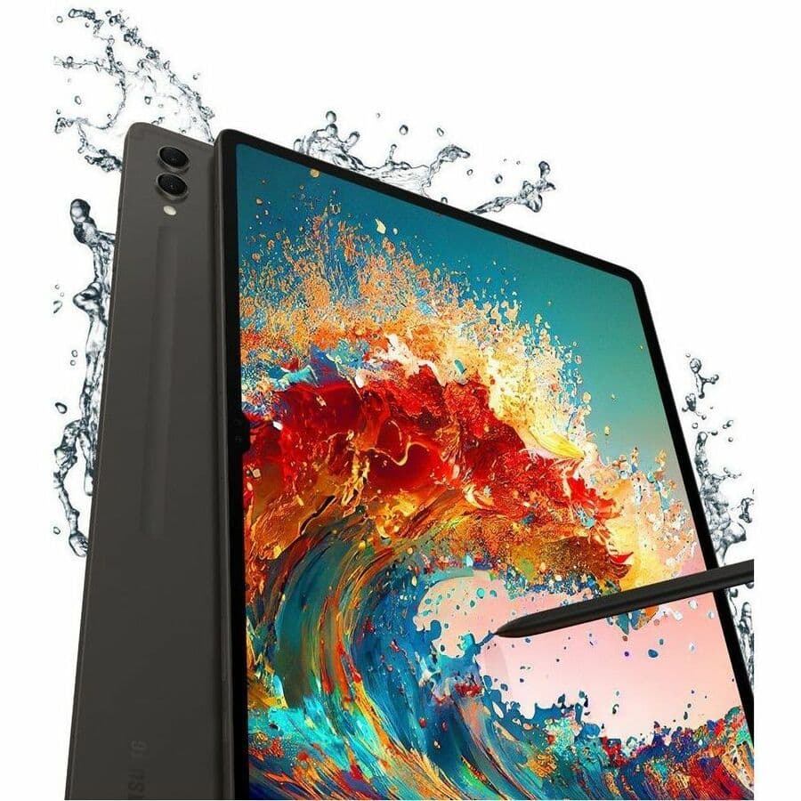 Samsung Galaxy Tab S9 Ultra business tablet in gray with large 14.6-inch display