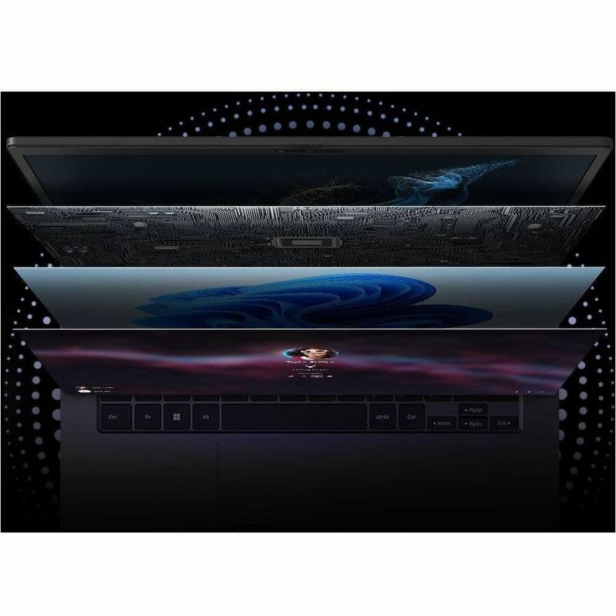 Samsung Galaxy Book2 Business 14 graphite laptop with Intel Core i7-1260P, 16 GB memory, and 512 GB storage