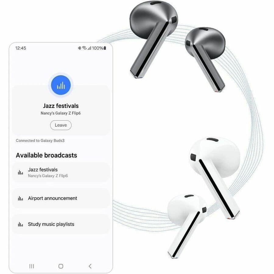 Samsung Galaxy Buds3 Silver true wireless in-ear earbuds