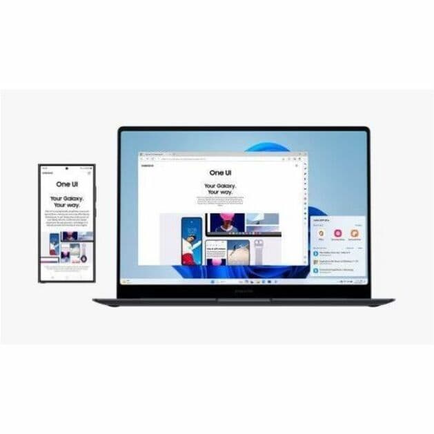 Samsung Galaxy Book4 Pro 14 business laptop in Moonstone Gray with Intel Core Ultra 7, 32 GB RAM, and 1 TB SSD