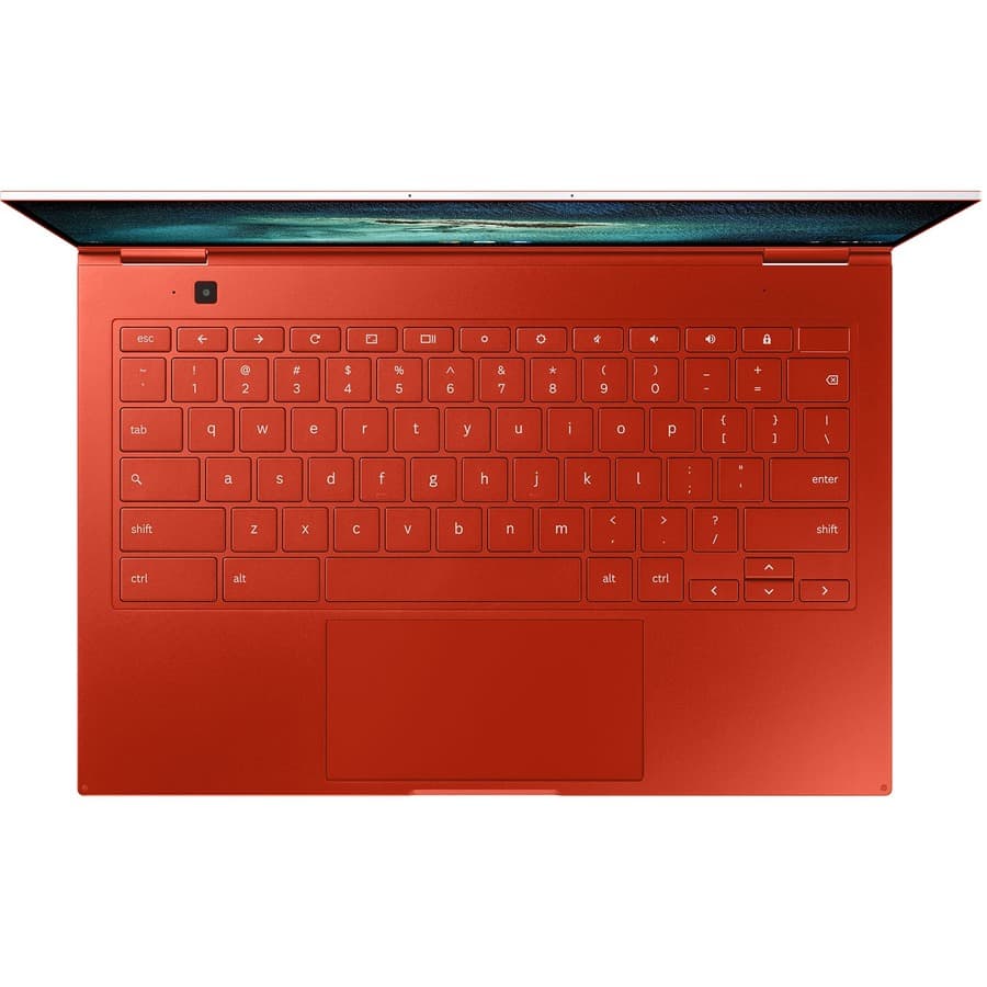 Samsung Galaxy Chromebook in Fiesta Red with Intel Core i5-10210U and 13.3-inch display