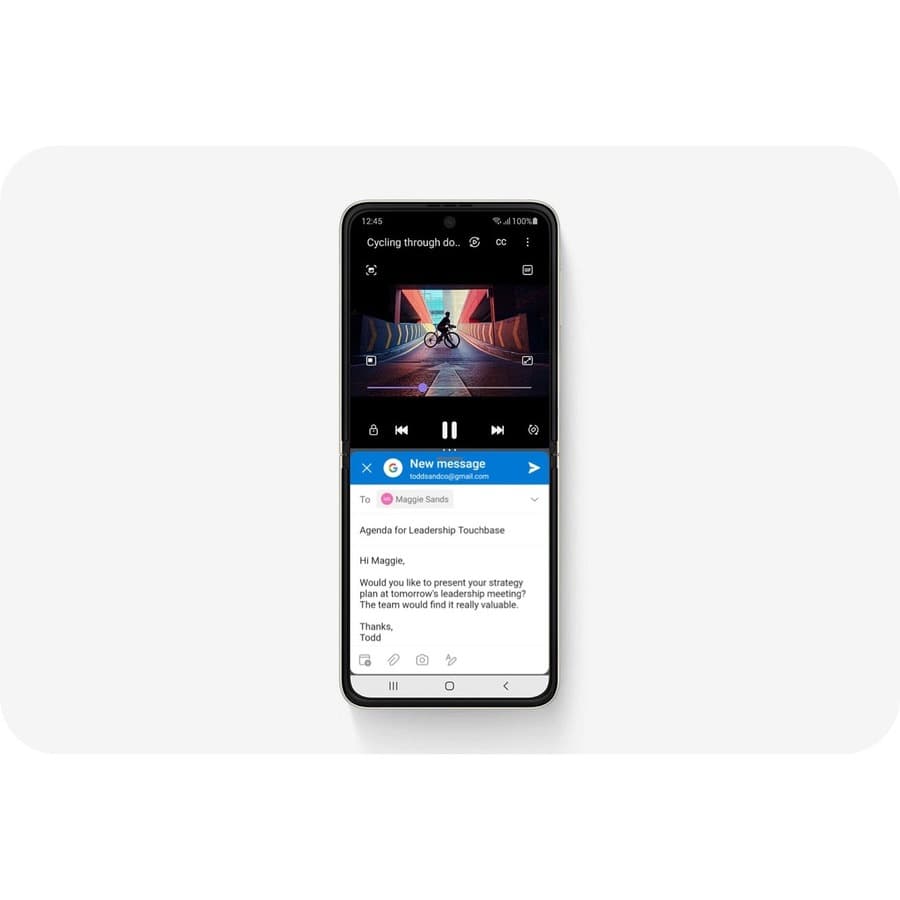SAMSUNG - UNLOCKED PHONES B2C PHANTOM BLACK 128GB SAMSUNG GALAXY Z FLIP 3 128GB view 6