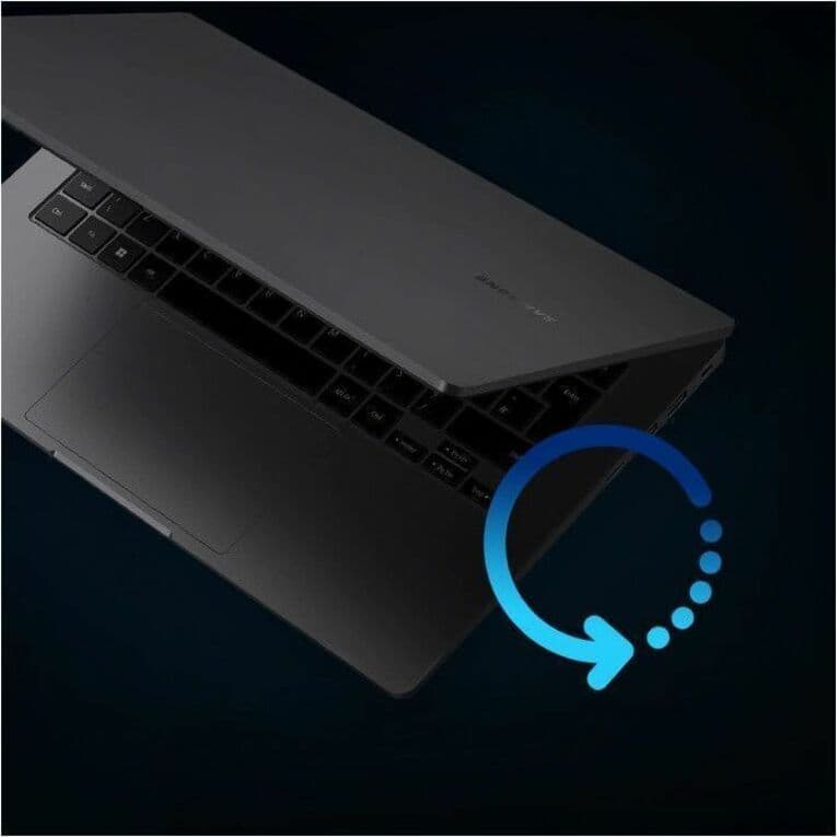 Samsung Galaxy Book2 Business 14 graphite laptop with Intel Core i7-1260P, 16 GB memory, and 512 GB storage