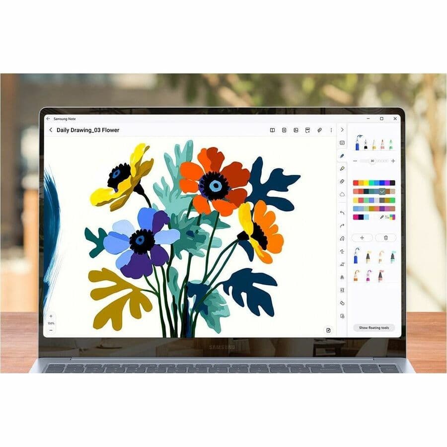 Samsung Galaxy Book4 Edge 16 business laptop in Sapphire Blue with 16-inch display