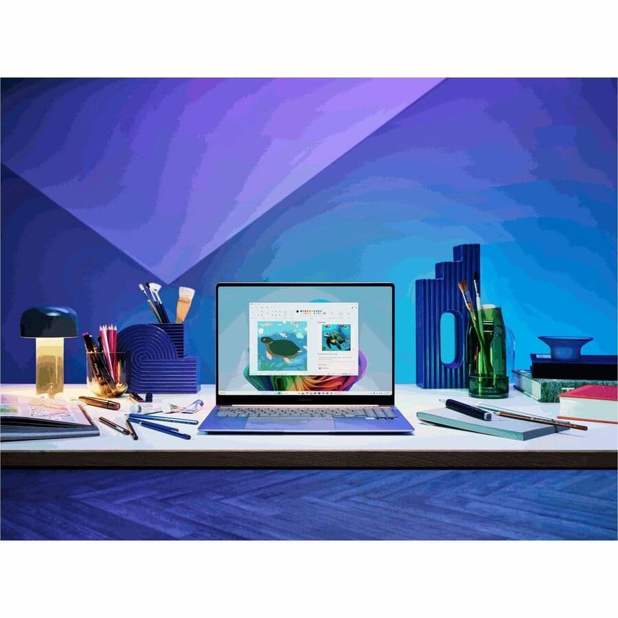 Samsung Book4 Edge 15.6-inch Sapphire Blue laptop with 16 GB RAM and 512 GB SSD