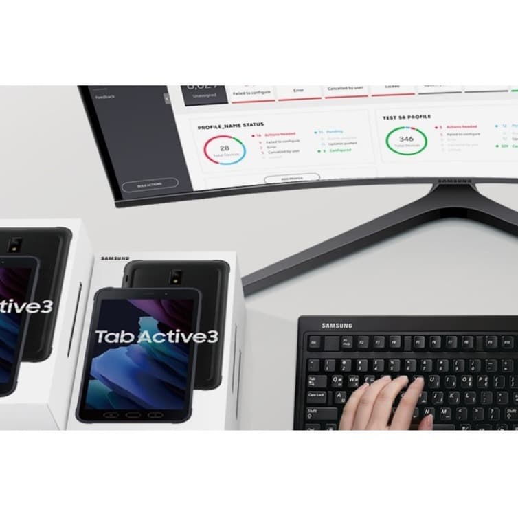 Samsung Galaxy Tab Active3 rugged tablet in black with LTE and 128 GB storage