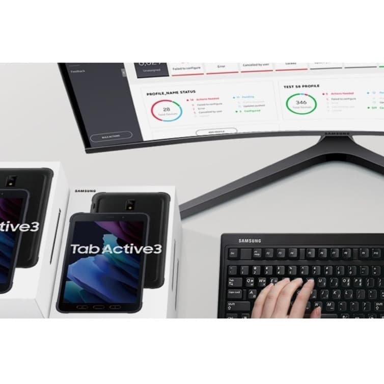 Samsung Galaxy Tab Active3 rugged commercial tablet in black with 128 GB storage