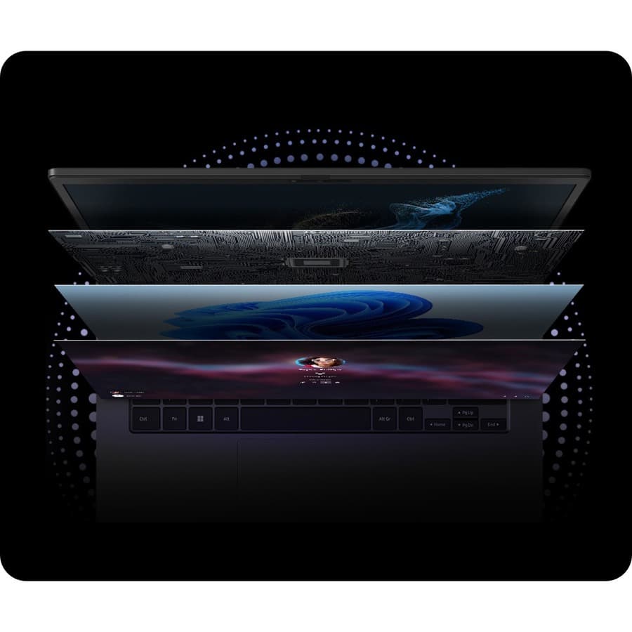 Samsung Galaxy Book2 Business notebook with 14 inch display, Core i5 processor, and Windows 11 Pro