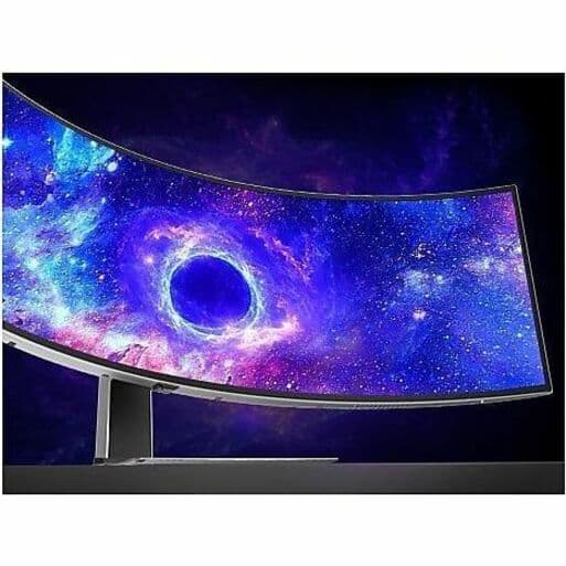 Samsung 49-inch curved OLED ultrawide monitor with 5,120 x 1,440 resolution