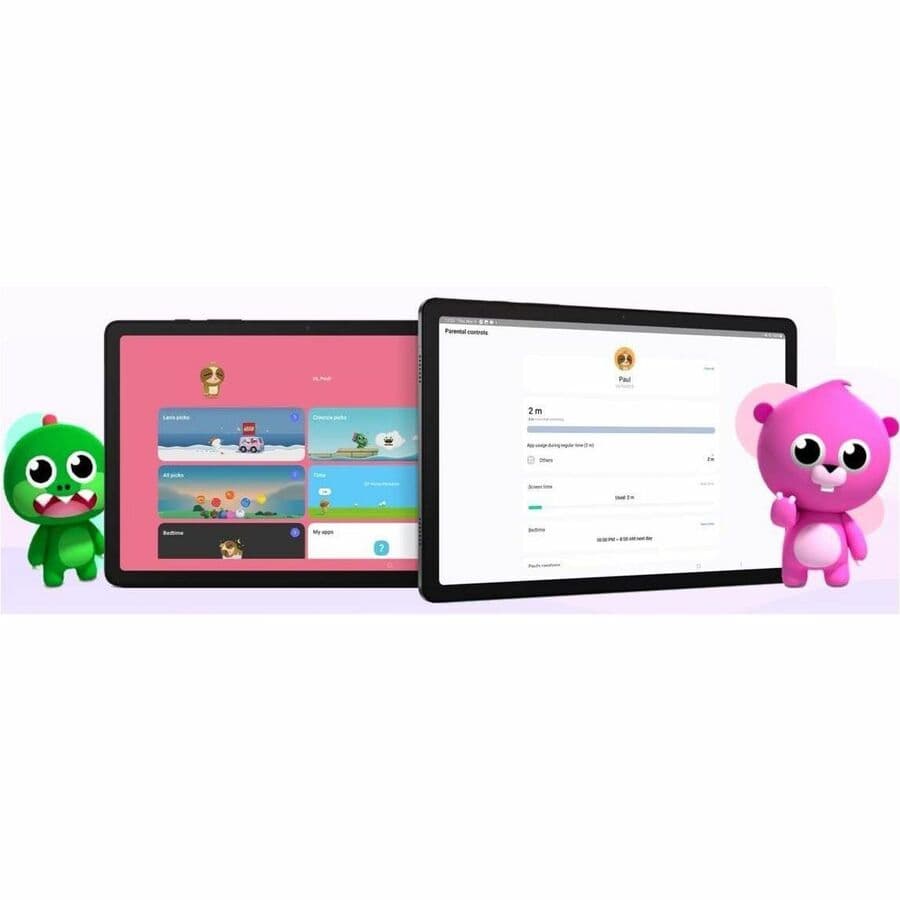 Samsung Galaxy Tab A9+ commercial tablet in graphite with Verizon cellular support