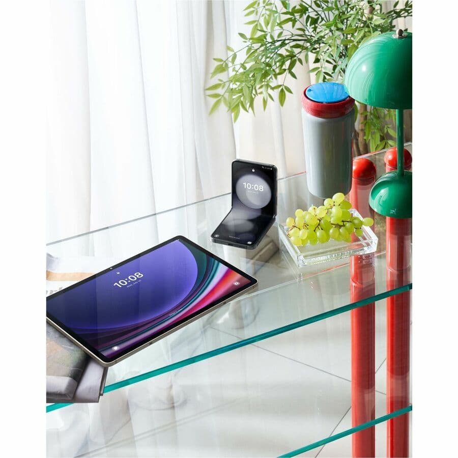 Samsung Galaxy Tab S9 tablet with 11-inch AMOLED display, 128GB storage, and 8GB memory