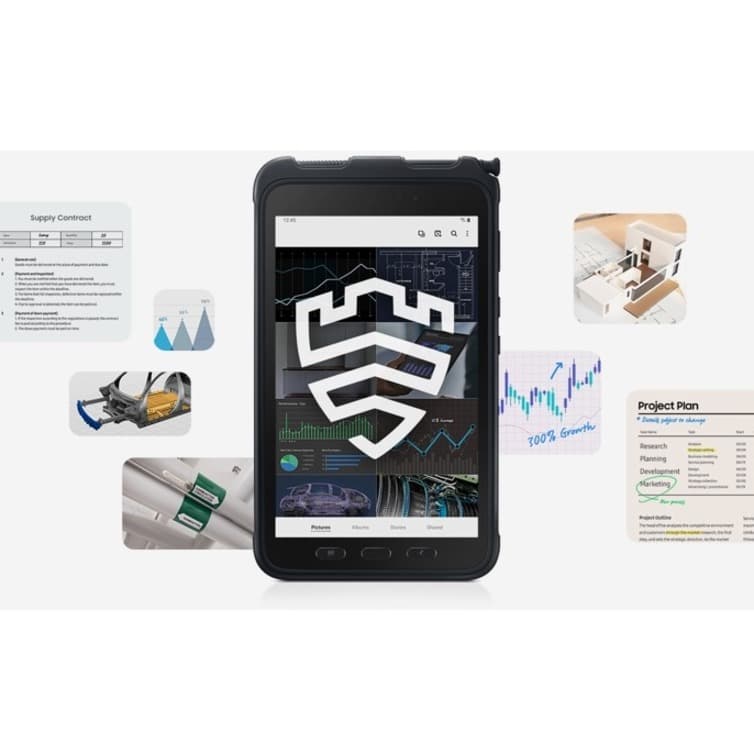 Samsung Galaxy Tab Active3 rugged tablet in black with LTE and 128 GB storage