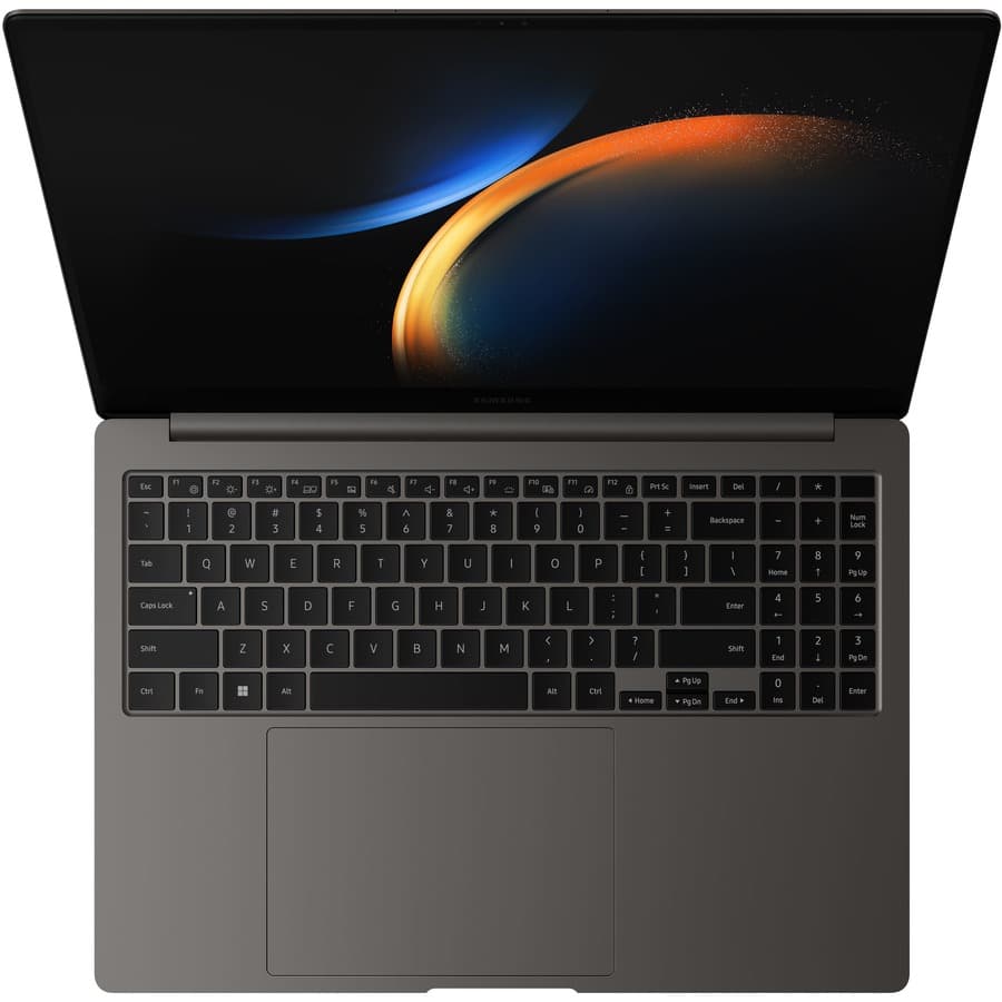 Samsung Galaxy Book3 Pro 16 business laptop in Graphite with Windows 11 Pro