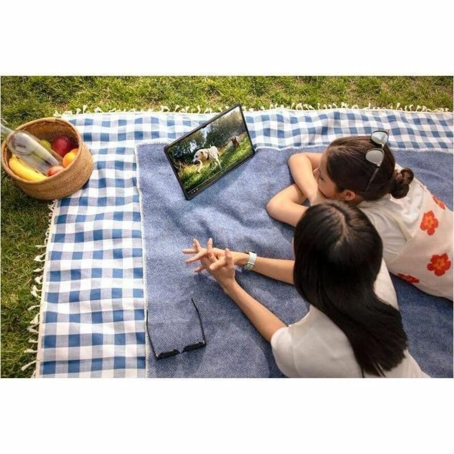 Samsung Galaxy Tab S9 Ultra business tablet in gray with expansive 14.6-inch display