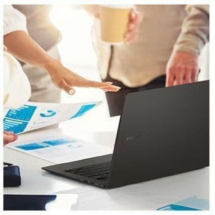 Samsung Galaxy Book2 Business 14 graphite laptop with Intel Core i7-1260P, 16 GB memory, and 512 GB storage