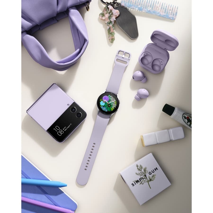 Samsung Galaxy Buds2 Pro Bora Purple true wireless earbuds with noise canceling