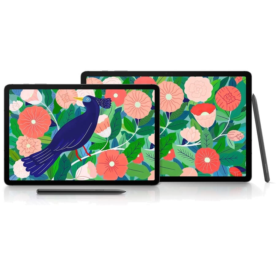 Samsung Galaxy Tab S7 business tablet in black with 128 GB storage and Wi-Fi connectivity