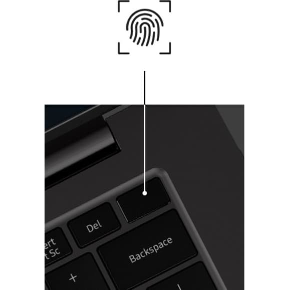 Samsung Galaxy Book2 Business 14-inch graphite laptop with Intel Core i7-1270P, 16 GB RAM, and 512 GB SSD