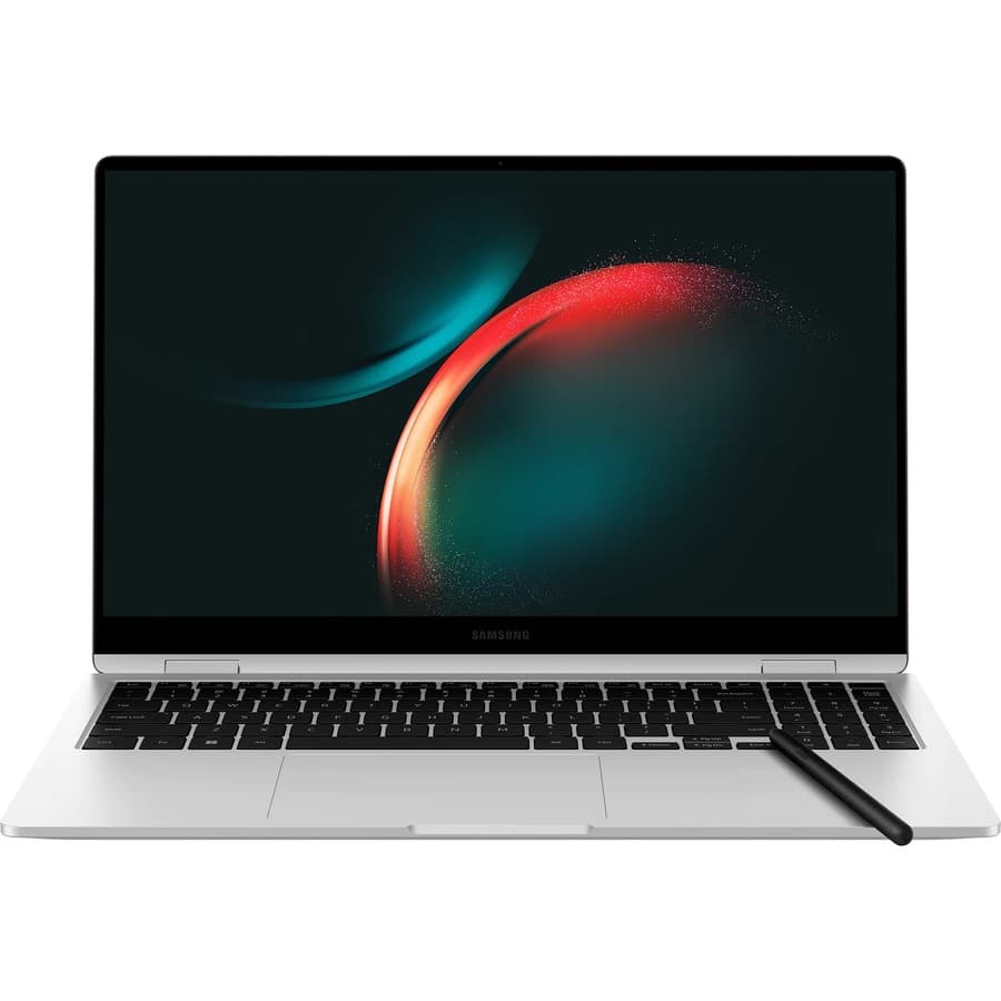 Samsung Galaxy Book3 360 15.6-inch silver 2-in-1 notebook with Intel Core i7 and Windows 11 Pro