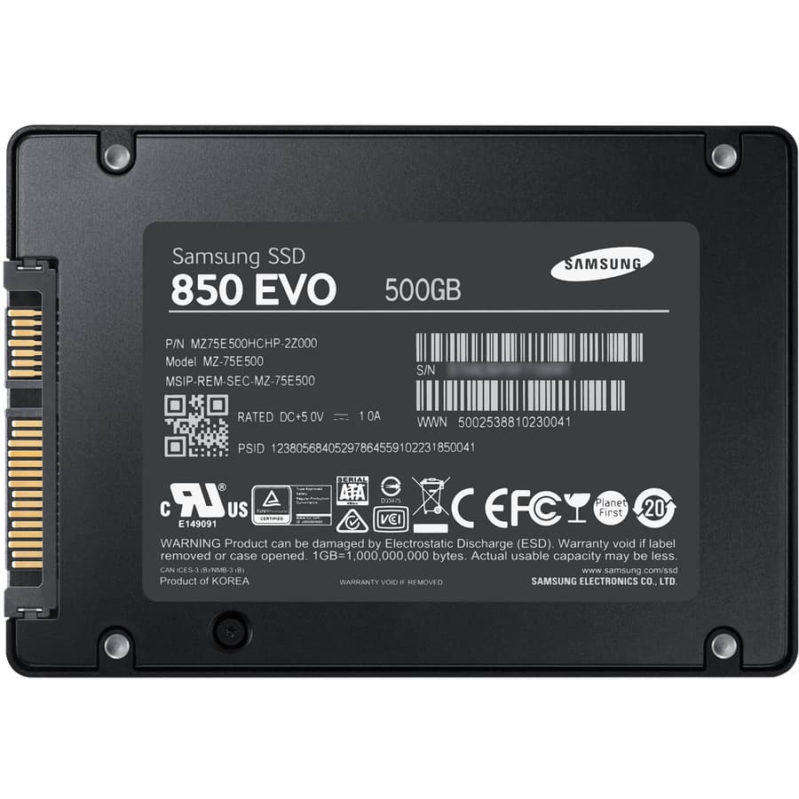 SAMSUNG - SOURCING KIT SAMSUNG 850 EVO 500 GB SSD 2.5 INTERNAL SATA 540 MB/S view 3